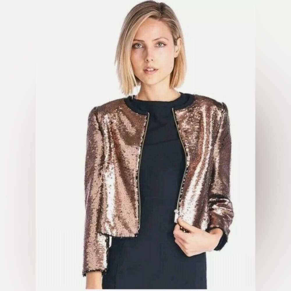 Ted baker sequin jacket blubele- size 0